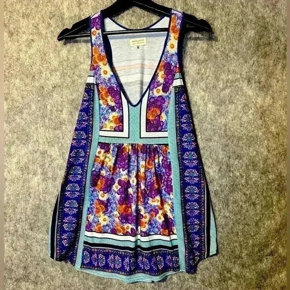 Anthropologie Jamila Tunic Floral Print Top by Dream Daily - Medium - Picture 1 of 4